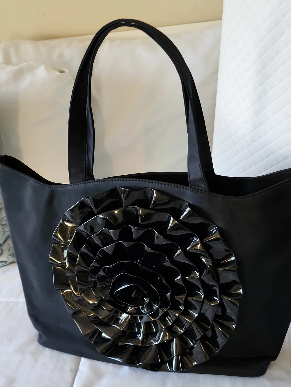 Fabulous Black Nylon Travel Tote
